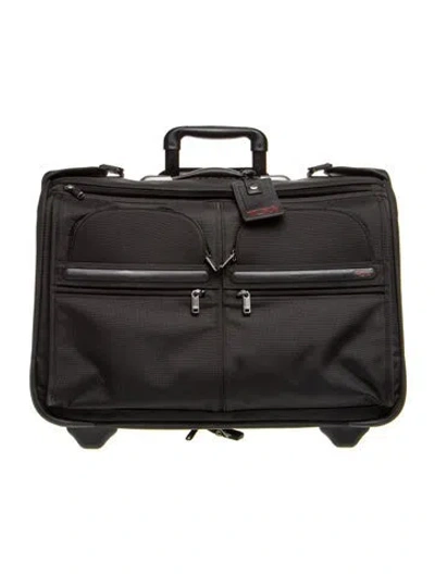 Pre-owned Tumi Canvas Suitcase In Black