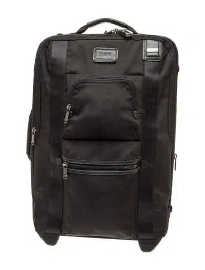 Pre-owned Tumi Canvas Suitcase In Black