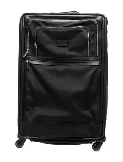 Pre-owned Tumi Canvas Suitcase In Black