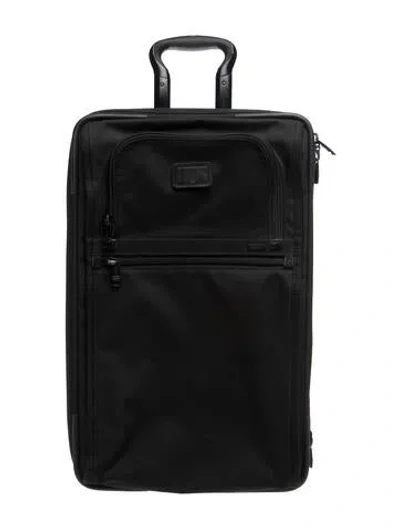 Pre-owned Tumi Canvas Suitcase In Black
