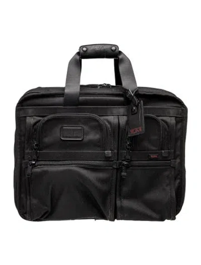 Pre-owned Tumi Canvas Suitcase In Black