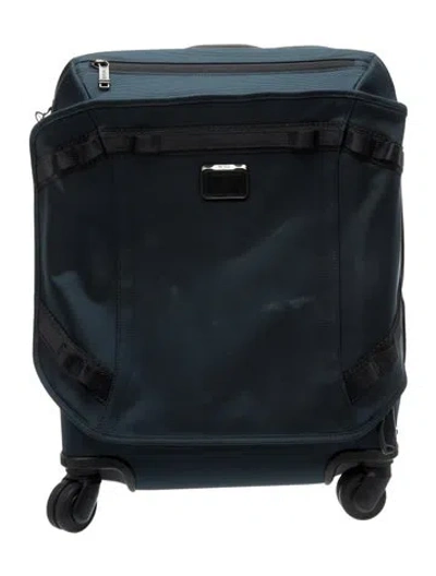Pre-owned Tumi Canvas Suitcase In Blue