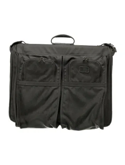 Pre-owned Tumi Canvas Suitcase In Green