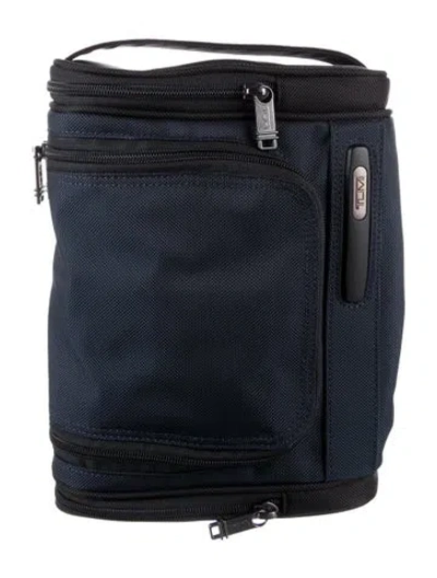 Pre-owned Tumi Canvas Toiletry Bag In Blue