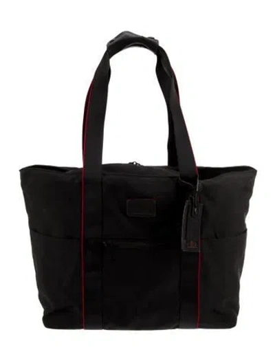 Pre-owned Tumi Canvas Tote In Black