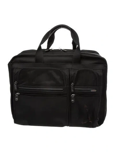 Pre-owned Tumi Canvas Travel Suitcase In Black