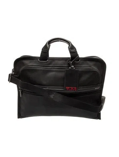 Pre-owned Tumi Canvas Weekender Bag In Black