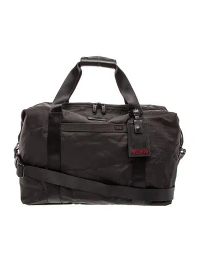 Pre-owned Tumi Canvas Weekender Bag In Black