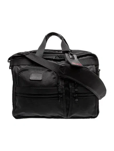 Pre-owned Tumi Canvas Weekender Bag In Black