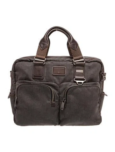 Pre-owned Tumi Canvas Weekender Bag In Gray