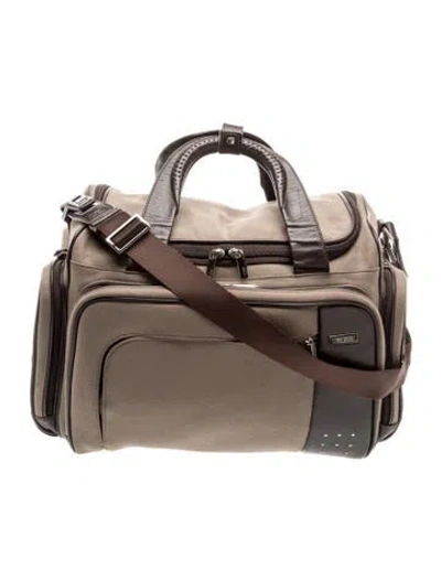Pre-owned Tumi Canvas Weekender Bag In Green