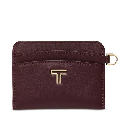 Tumi Card Case In Rosewood