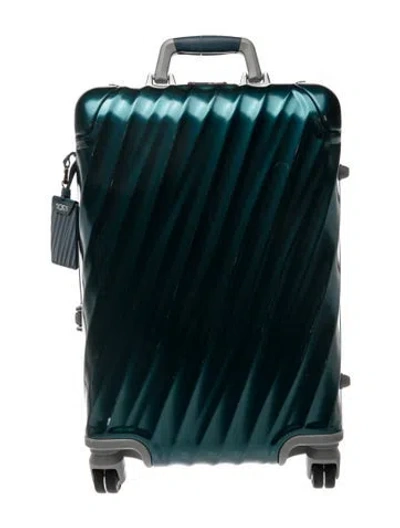 Pre-owned Tumi Carry On Rolling Suitcase In Blue