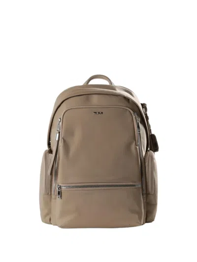 Tumi Celina Logo-plaque Multi-pocket Backpack In Brown