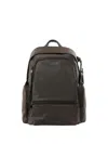 Tumi Celina Multi-pocket Logo-plaque Backpack In Brown