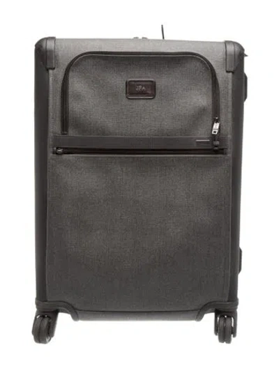 Pre-owned Tumi Coated Canvas Suitcase In Brown