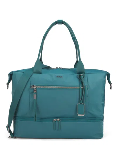 Tumi Kids' Contine Adjustable Strap Weekender Bag In Blue