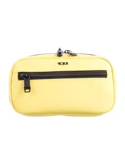 Pre-owned Tumi Cosmetic Bag In Yellow