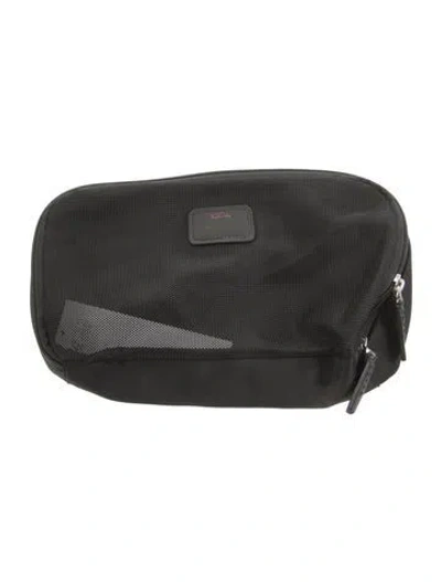 Pre-owned Tumi Cosmetic Nylon Bag In Black