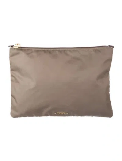 Pre-owned Tumi Cosmetic Nylon Bag In Neutrals