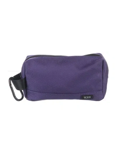 Pre-owned Tumi Cosmetic Pouch In Purple