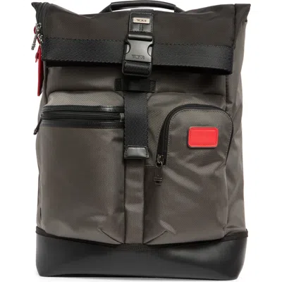 Tumi Cypress Roll Top Leather Backpack In Multi
