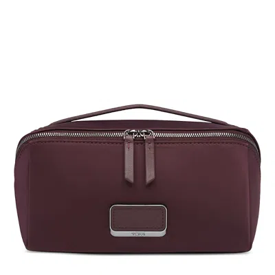 Tumi Dallas Cosmetic Case In Burgundy