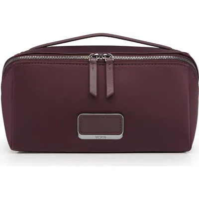Tumi Dallas Cosmetics Bag In Burgundy