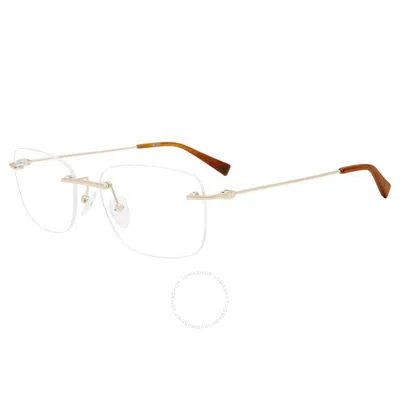 Tumi Demo Rectangular Men's Eyeglasses Vtu020 0594 56 In Gold