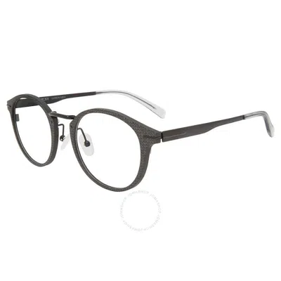 Tumi Demo Round Men's Eyeglasses Vtu025 01aa 50 In Black