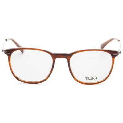 Tumi Demo Square Men's Eyeglasses Vtu512 03bq 51 In Brown
