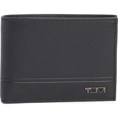 Tumi Double Bifold Wallet In Black