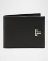Tumi Double Billfold Wallet In Black Noir