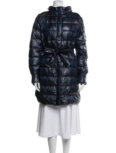 Pre-owned Tumi Down Coat In Blue