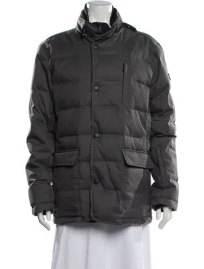 Pre-owned Tumi Down Jacket In Grey