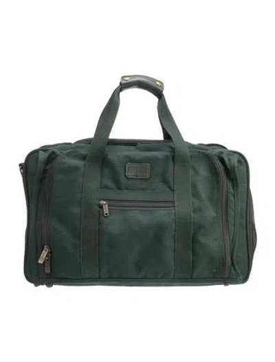 Pre-owned Tumi Duffle Bag In Green