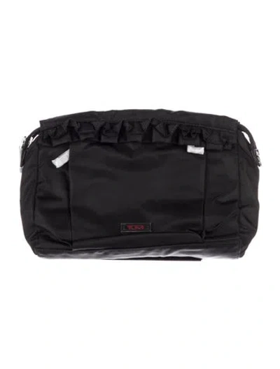 Pre-owned Tumi Enna Ruffle Travel Bag In Black