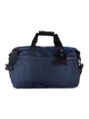 Tumi Expandable Leather Travel Satchel In Navy