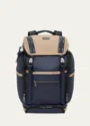 Tumi Expedition Flap Backpack In Midnight Navy/kha