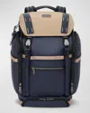 Tumi Expedition Flap Backpack In Midnight Navy/khaki