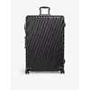 Tumi Black Texture Extended Trip Expandable Four-wheel Shell Checked Suitcase 76cm In Black Texture