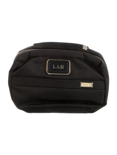 Pre-owned Tumi Fabric Cosmetic Bag In Black