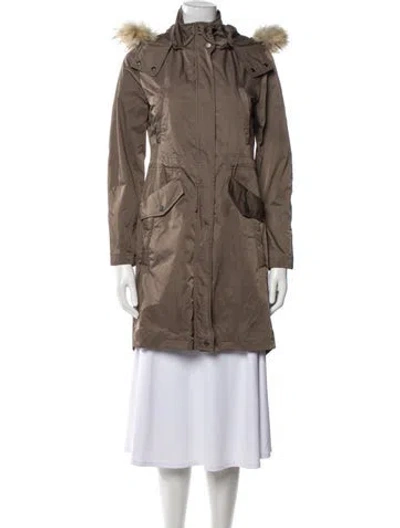 Pre-owned Tumi Fur Coat In Brown