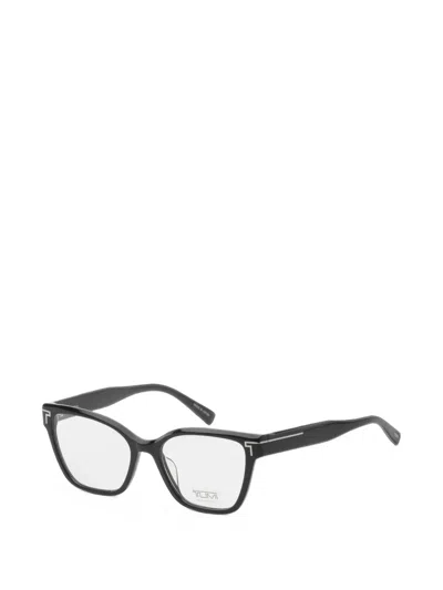 Tumi Geometric-frame Glasses In Black