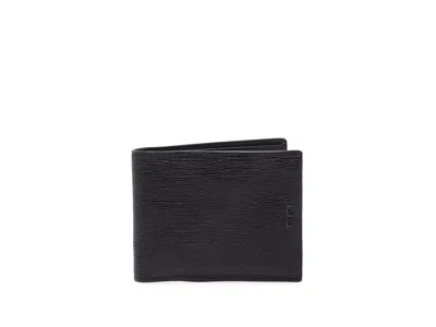Tumi Global Removeable Passcase Wallet Handbags Black Embossed: One Size