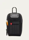 Tumi Black Logo-patch Nylon Golf Pouch In Black