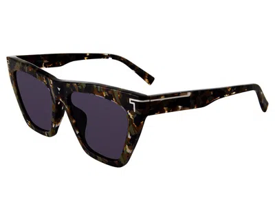 Tumi Grey Cat Eye Ladies Sunglasses Stu507 0vau 55 In Multi