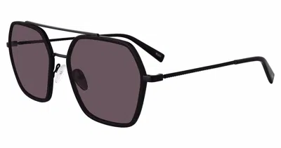 Tumi Grey Navigator Unisex Sunglasses Stu510 1bla 56 In Black