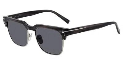 Tumi Grey Square Men's Sunglasses Stu514 Smk3 53 In Gray