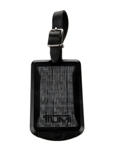 Pre-owned Tumi Hard Shell Luggage Tag In Black